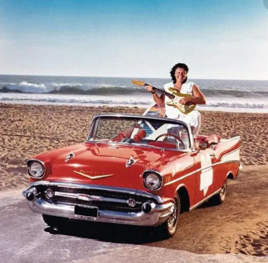 Late Little Richard in his car 