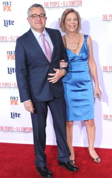 Amy Bennett McIntosh with her husband, Jeffrey Toobin