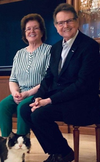 Anni Suelze with her late-husband, Reinhard Bonnke