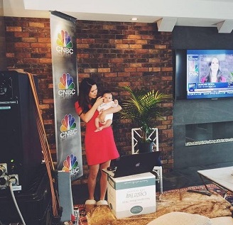 Deirdre Bosa with her son, Hiro