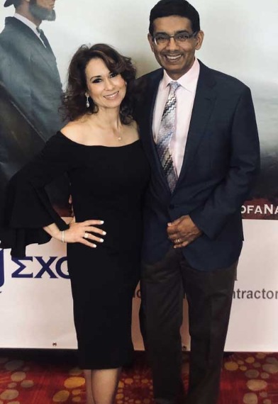Dixie Brubaker's ex-husband, Dinesh D'souza with his wife, Deborah Fancher