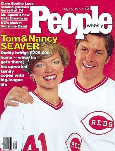 Nancy Lynn McIntyre and her husbad Tom Seaver in the poster 