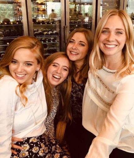 Hannah Rae with her cousins