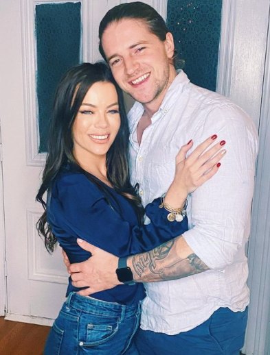 Jackie Redmond with her boyfriend, Emmett Blois