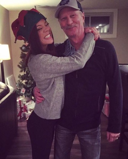 Jackie Redmond with her father, Steve
