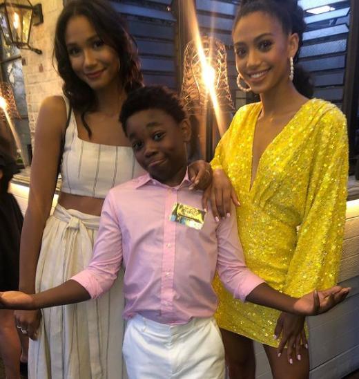 Jalyn Hall with his co-stars