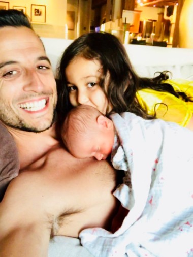 Samiya Edwards's husband, Tony Reali with their children