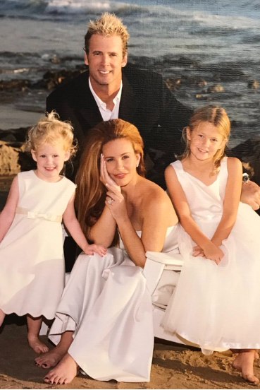 Tawny Kitaen with her ex-husband, Chuck Finely and their daughters