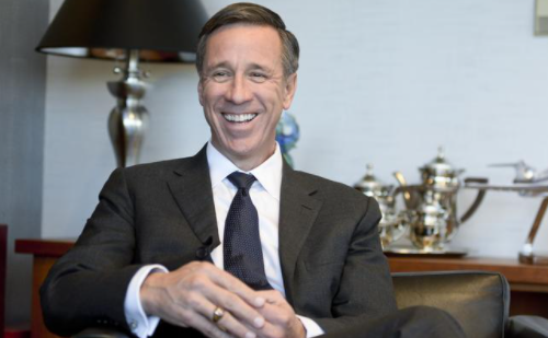 Late Arne Morris Sorenson smiling for a photo