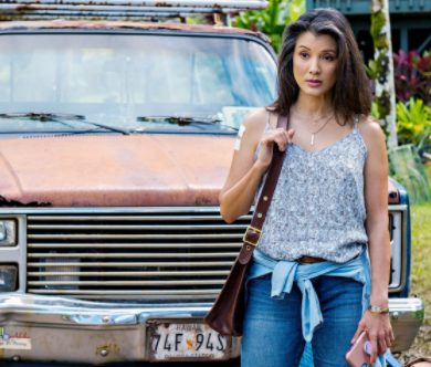 Ahmad Ali Moussaoui ex-girlfriend Kelly Hu posing for a photo with her car