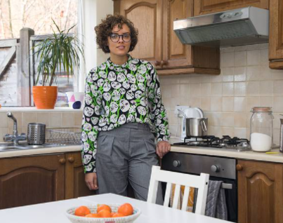 Ruby Tandoh inside her house 