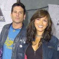 Ahmad Ali Moussaoui with his ex-girlfriend Kelly Hu 