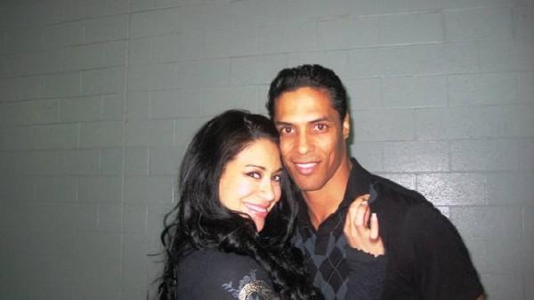 Taimak Guarriello posing for the photo with friend