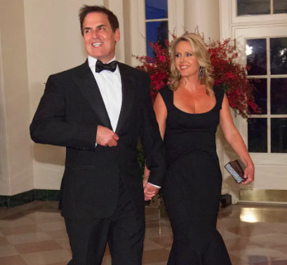 Tiffany Stewart with her Husband, Mark Cuban