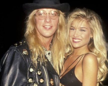Late Jani Lane with his ex-wife Bobbie Brown