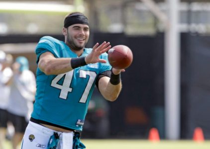 Mike Caussin playing football 