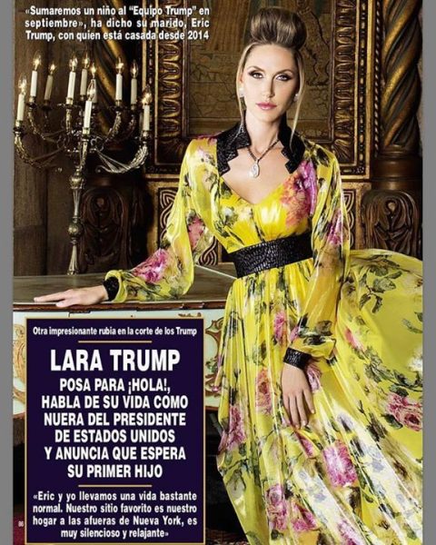 Robert Luke Yunaska's daughter Lara Trump in the poster