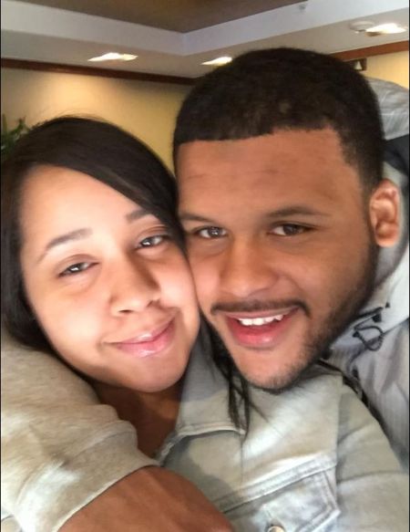 Jaelynn Blakey with her husband Aaron Donald