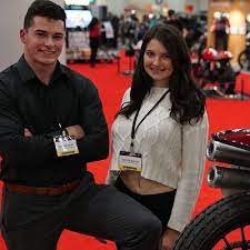 Eric Bugenhagen posing for the photo with his wife
