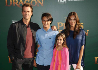  Leila Emmanuelle Mathison posing for a photo with her father, mother, and brother 