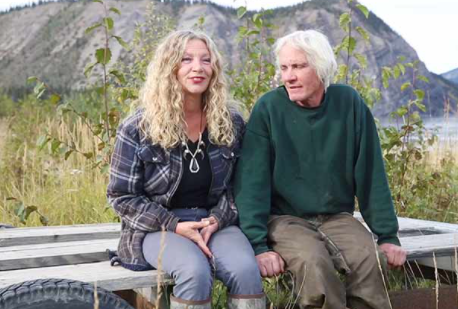 Late Kate Rorke Bassich sitting with her ex-husband Andy Bassich