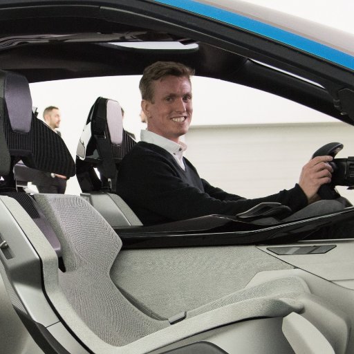 Caroline Smedvig's husband James Taylor inside the car