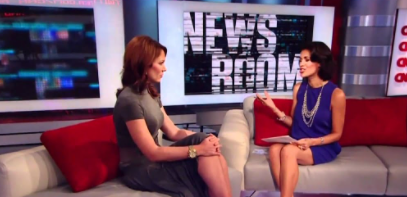 Fredricka Whitfield taking interview