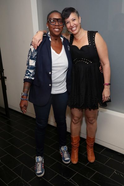 Gina Yashere posing for the photo with her lover Nina Rose Fischer