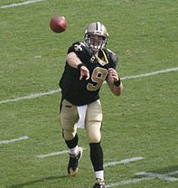 Drew Christopher Brees playing football 