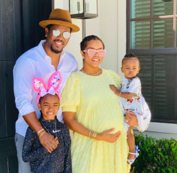 ommicus Walker with his children and ex-wife 