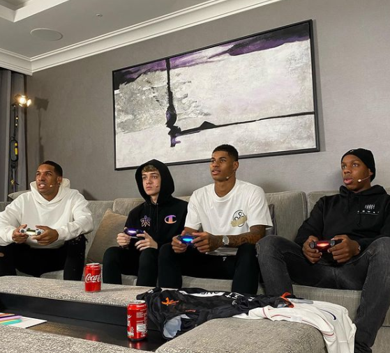 Dane Rashford with his brothers