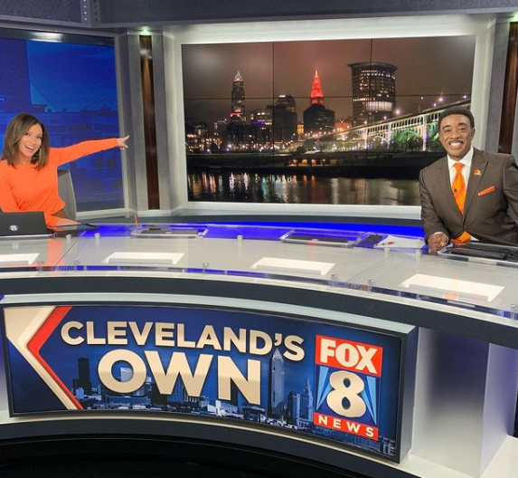 Natalie Herbick sitting inside the office