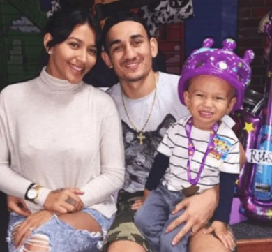 Kaimana Paaluhi with her ex-husband Max Holloway