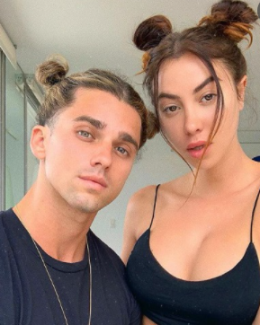 Valentina Fradegrada with her friend