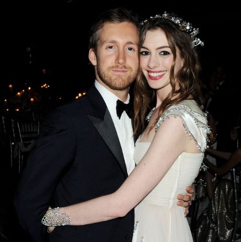 Adam Shulman with his wife, Anne Hathaway