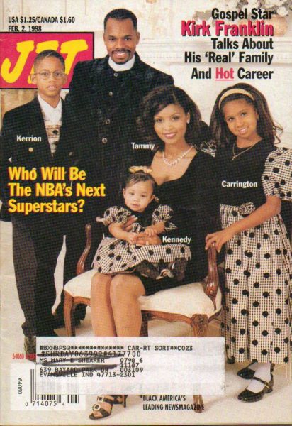 Caziah Franklin's father Kirk Franklin in the poster