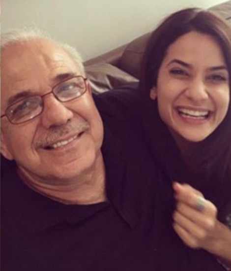 Andrea Demetriades with her father