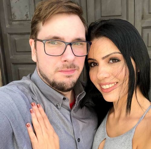 Colt Johnson with his ex-wife, Larissa Dos Santos Lima
