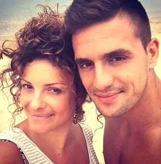 Dragana Vukanac with her husband, Dusan Tadic