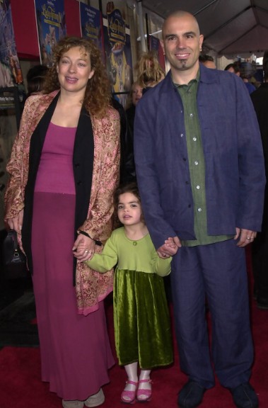 Florian Haertel with his ex-wife, Alex Kingston and their daughter