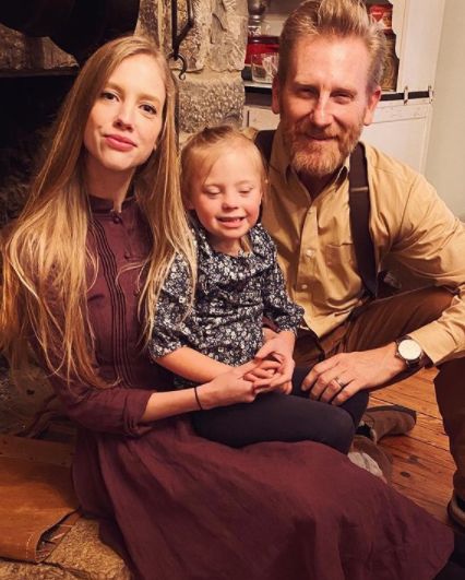 Heidi Feek with her daughter and father, Rory Feek