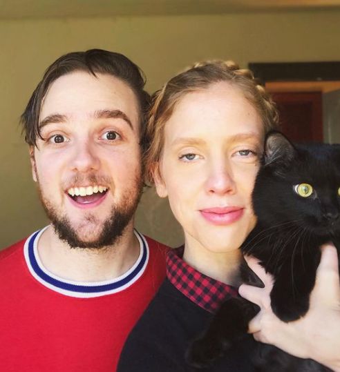 Heidi Feek with her husband, Dillion Hodges