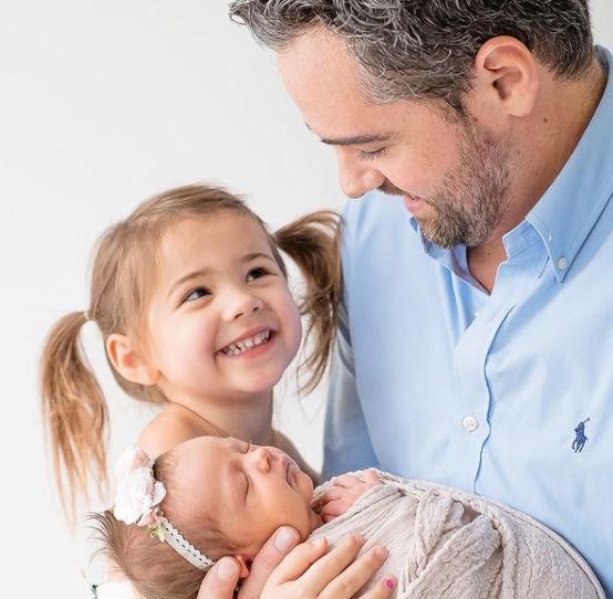Kaitlyn Leeb's husband, Ted Leeb with their daughters