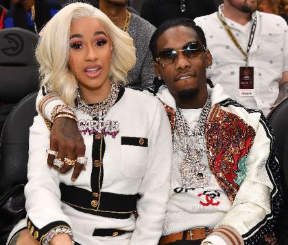 Kody Cephus's father, Offset and his step mother, Cardi B
