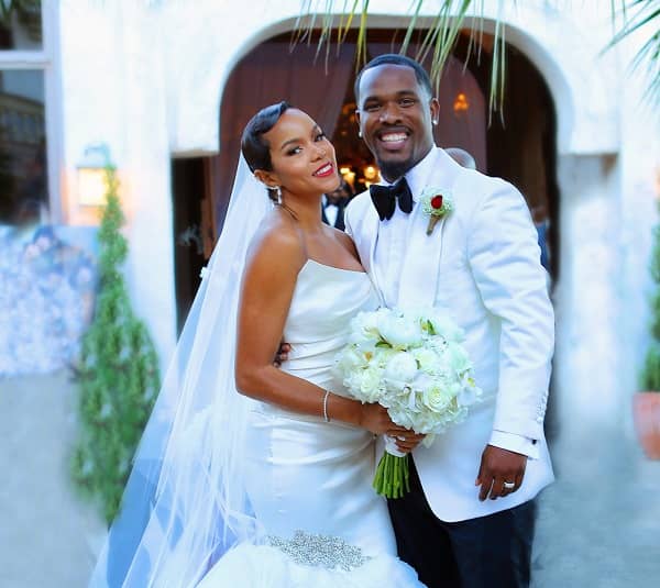 Tommicus Walker wedding photo with his ex-wife LeToya Luckett