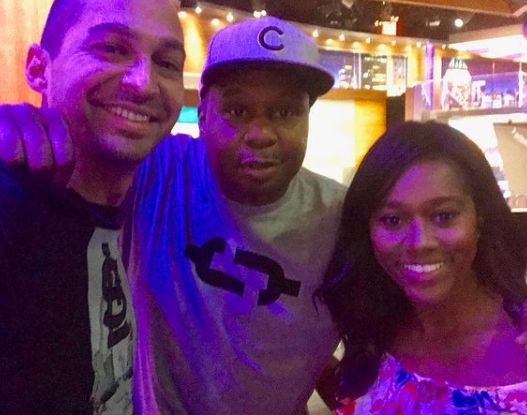 Sherree Burruss with her co-workers
