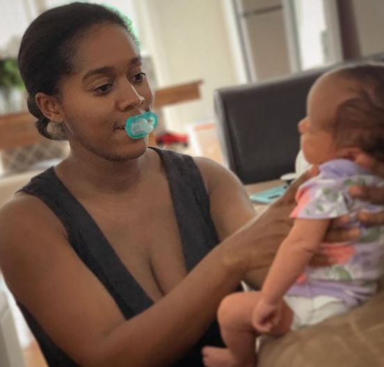 Sherree Burruss with her daughter