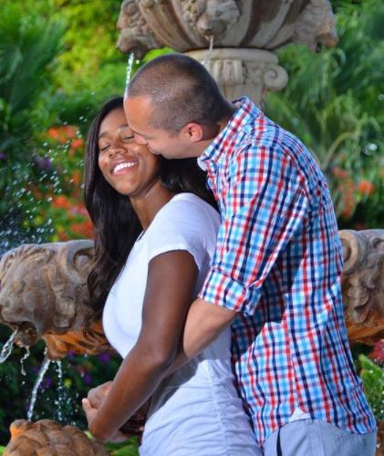 Sherree Burruss with her husband, David