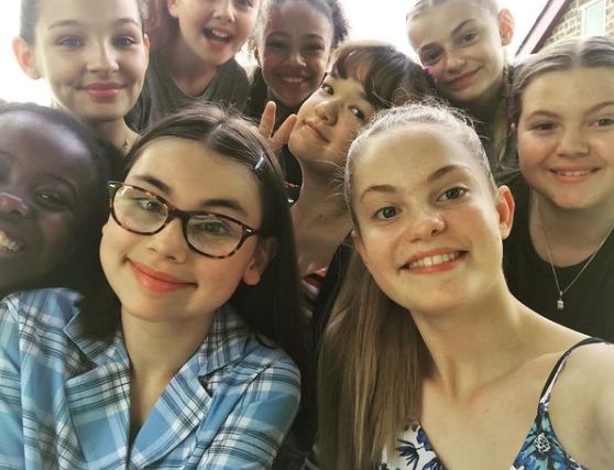 Trixie Hyde with her co-stars