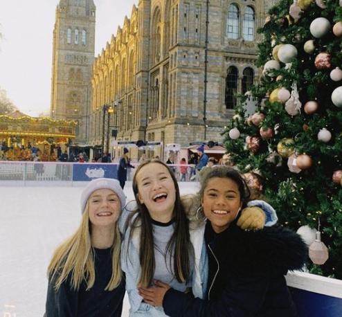 Trixie Hyde with her friends